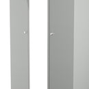 Yarmouth Tall Triple Mirrored Wardrobe in Uniform Grey & Dusk Grey - Ready Assembled