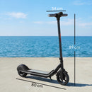 SPORTNOW Electric Scooter, Lightweight E Scooter With LED Display, Black