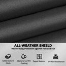 Outsunny V-Shaped Sectional Sofa Cover Waterproof Anti-UV, Black