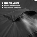 Outsunny V-Shaped Sectional Sofa Cover Waterproof Anti-UV, Black