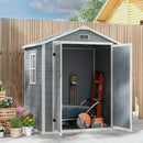 Outsunny Garden Shed 6'x4.5'  Tool Storage House w/ Lockable Double Doors