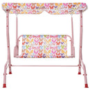 Outsunny Kids 2 Seater Garden Swing Chair  - Pink