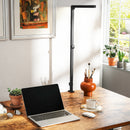 HOMCOM Desk Lamp With Adjustable Swing Arm, Dimmable LED Desk Light, Black