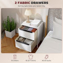 HOMCOM Chest of Drawers, Aluminium Handles, White