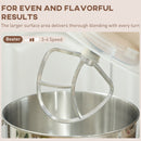 HOMCOM Electric Stand Mixer, 4.5L Food Mixer with Dough Hook, Whisk