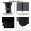 Outsunny 3 X 3.7m Aluminium Hardtop Gazebo Canopy 2 Tier Roof