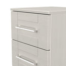 Malton Ready Assembled 3 Drawer Bedside Cabinet in Grey Ash