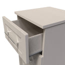 Malton Ready Assembled 3 Drawer Bedside Cabinet in Kashmir Ash