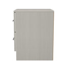 Malton Ready Assembled 2 Drawer Bedside Cabinet in Grey Ash