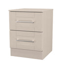 Malton Ready Assembled 2 Drawer Bedside Cabinet in Kashmir Ash
