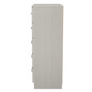 Malton Ready Assembled 5 Drawer Chest in Grey Ash