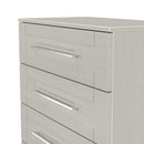 Malton Ready Assembled 5 Drawer Chest in Grey Ash