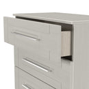 Malton Ready Assembled 5 Drawer Chest in Grey Ash