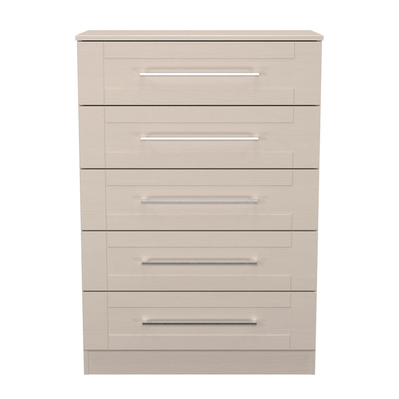 Malton Ready Assembled 5 Drawer Chest in Kashmir Ash