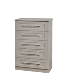 Malton Ready Assembled 5 Drawer Chest in Kashmir Ash