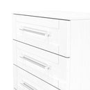 Malton Ready Assembled 5 Drawer Chest in White Ash