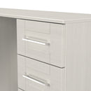 Malton Ready Assembled Double Pedestal Desk in Grey Ash