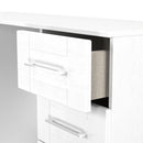 Malton Ready Assembled Double Pedestal Desk in White Ash