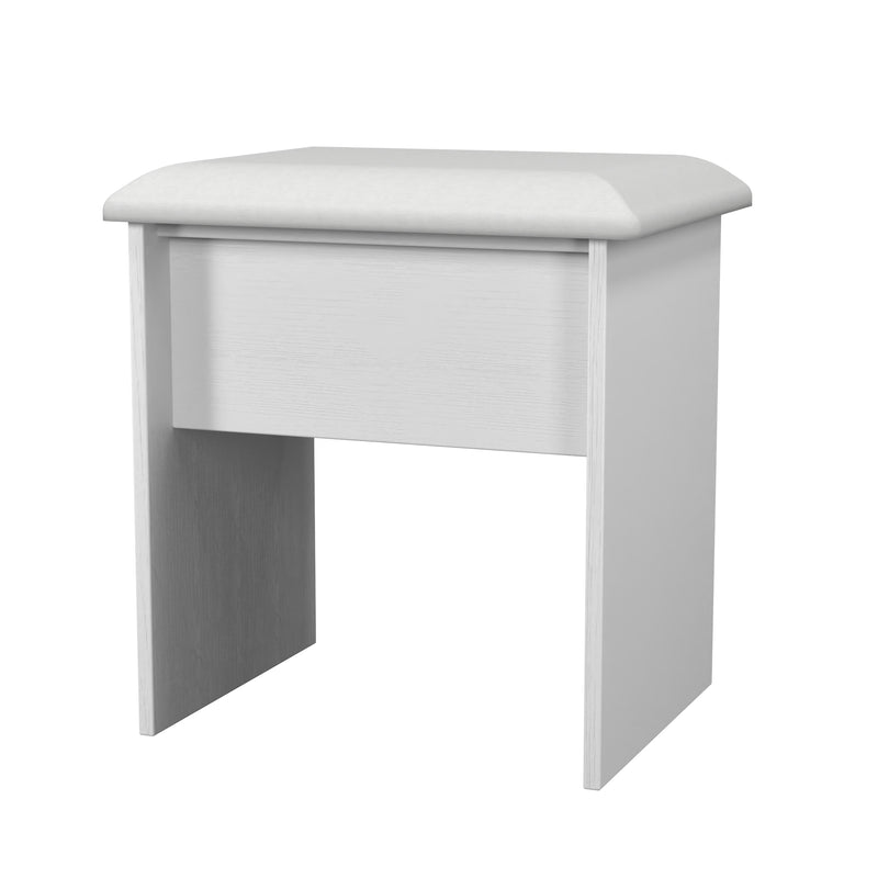 Malton Ready Assembled Stool in White Ash