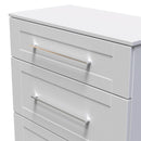 Malton Ready Assembled 3 Drawer Deep Chest in Grey Ash