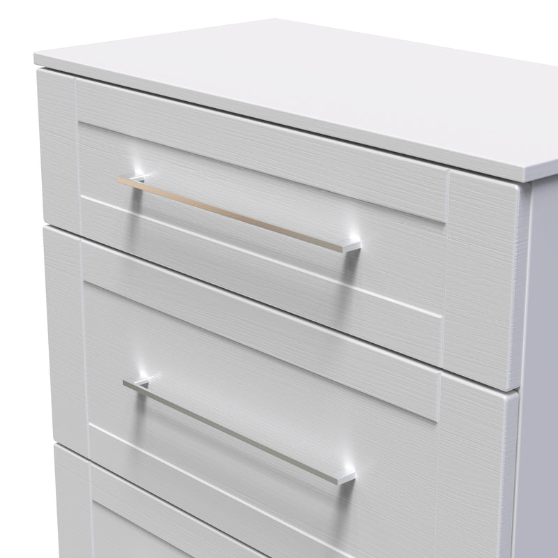 Malton Ready Assembled 3 Drawer Deep Chest in Grey Ash