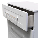 Malton Ready Assembled 3 Drawer Deep Chest in Grey Ash