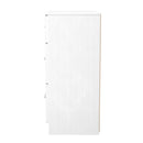 Malton Ready Assembled 3 Drawer Deep Chest in White Ash