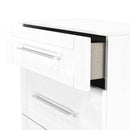 Malton Ready Assembled 3 Drawer Deep Chest in White Ash