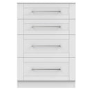 Malton Ready Assembled 4 Drawer Deep Chest in Grey Ash