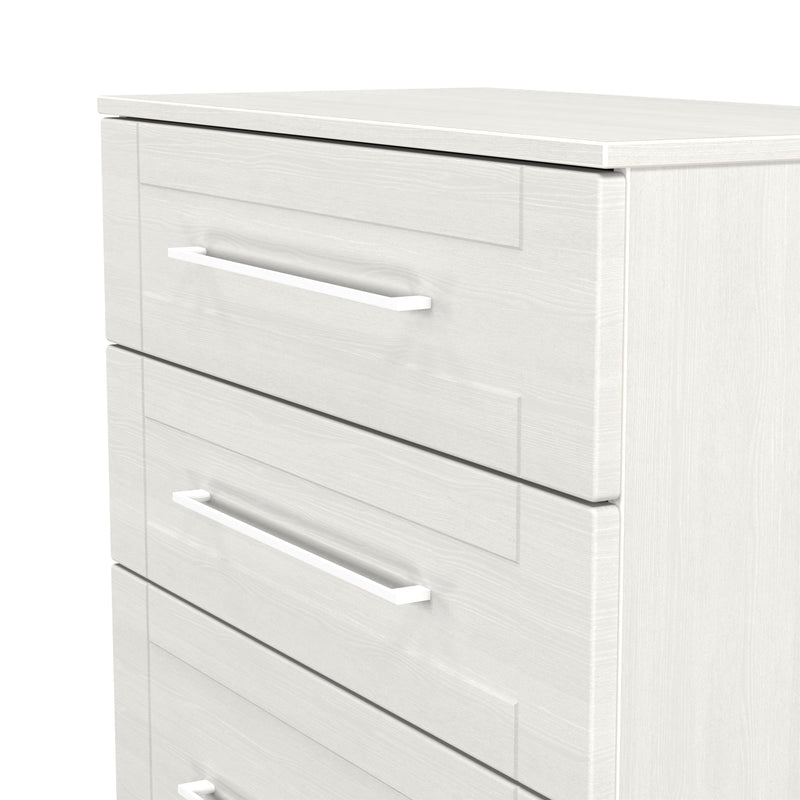 Malton Ready Assembled 4 Drawer Deep Chest in Grey Ash