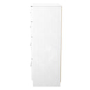 Malton Ready Assembled 4 Drawer Deep Chest in White Ash