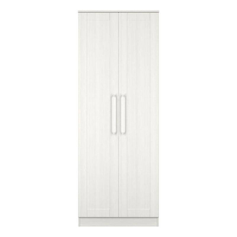 Malton Ready Assembled 2 Door Wardrobe in Grey Ash