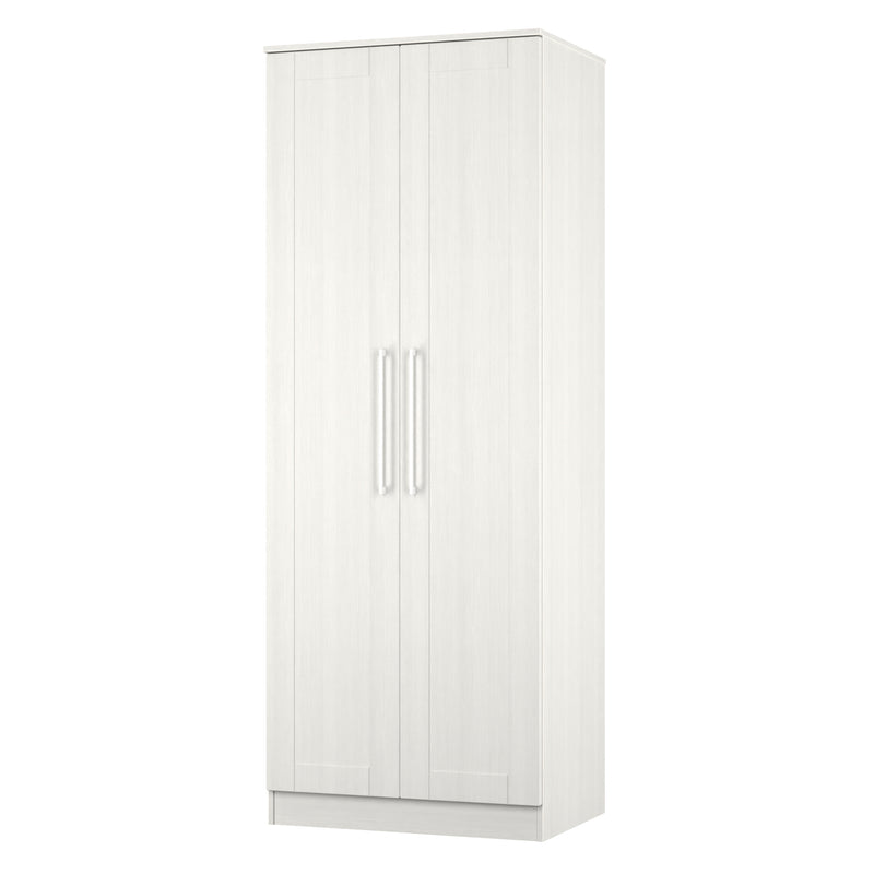 Malton Ready Assembled 2 Door Wardrobe in Grey Ash