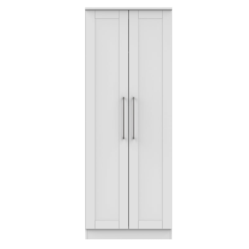 Malton Ready Assembled 2 Door Wardrobe in Grey Ash