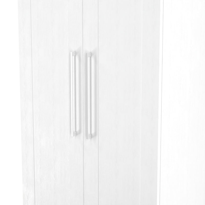 Malton Ready Assembled 2 Door Wardrobe in White Ash