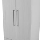 Malton Ready Assembled 2 Door 2 Drawer Wardrobe in Grey Ash