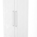 Malton Ready Assembled 2 Door 2 Drawer Wardrobe in White Ash