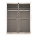 Malton Ready Assembled Tall 4 Door 2 Centre Mirrors in Kashmir Ash