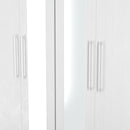 Malton Ready Assembled Tall 4 Door 2 Centre Mirrors In White Ash