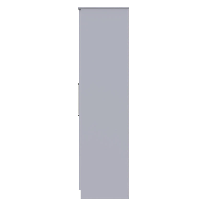 Malton Ready Assembled Tall 6 Door 2 Drawer 2 Mirror Wardrobe in Grey Ash