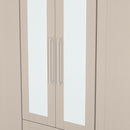 Malton Ready Assembled Tall 6 Door 2 Drawer 2 Mirror Wardrobe In Kashmir Ash