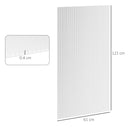 Outsunny 14 Pieces Twin-Wall Greenhouse Polycarbonate Sheets, 121 x 61 x 0.4cm