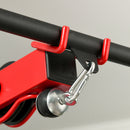 SPORTNOW Pull Up Station Power Cage with Adjustable Seat, Home Gym - Red