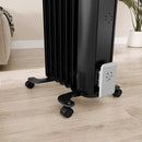 HOMCOM White 1500W 7 Fin Oil Filled Heater Radiator For Home