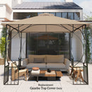 Outsunny Gazebo Canopy Replacement Cover 3 x 3(m) 2-Tier Roof Top for Garden