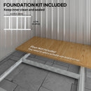 Outsunny 5ft x 4.3ft Outdoor Metal Storage Shed with Sliding Door Sloped Roof