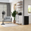 HOMCOM 12V DC Standing Fan With 75° Oscillation Mosquito Repellent Function