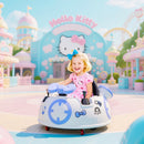 AIYAPLAY Hello Kitty Kids Ride on Bumper Car with Remote Control, White