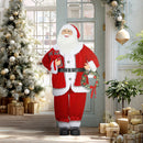 HOMCOM Musical Animated Santa Claus with Music, Dancing, Gift and Wreath