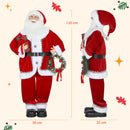 HOMCOM Musical Animated Santa Claus with Music, Dancing, Gift and Wreath